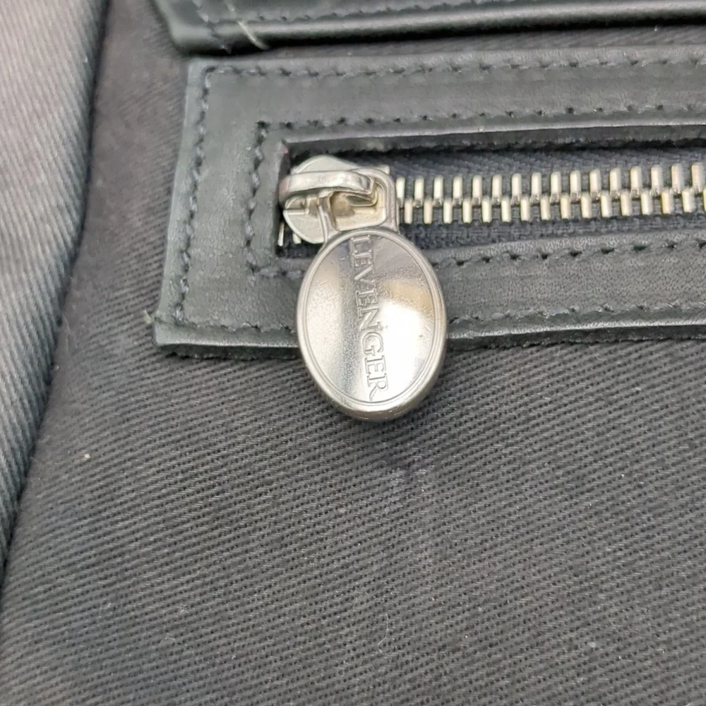 Levenger canvas leather